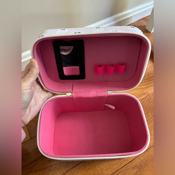 SHEIN Halloween Pink Ghost Makeup Vanity Mirror Cosmetic Bag Case - Picture 9 of 12